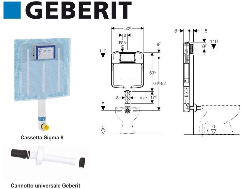 CASSETTA DI SCARICO GEBERIT SCHEDA TECNICA - E-vaskebjoernen